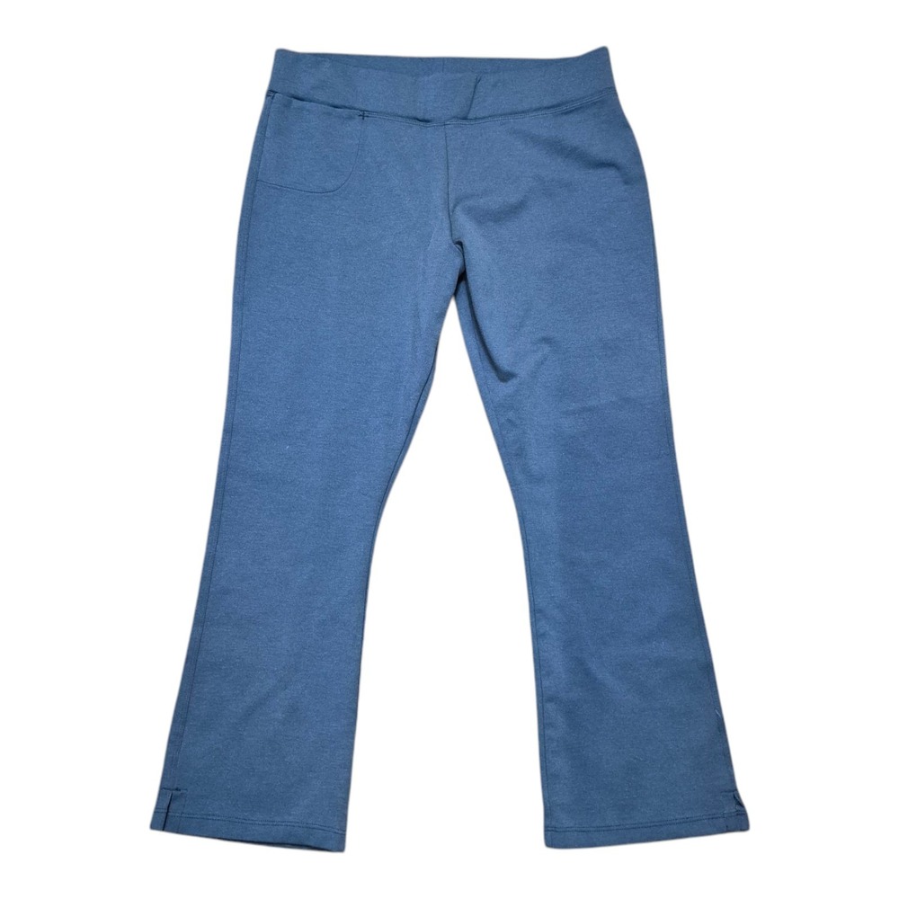 American Giant Ponte Kick Flare Pant Heritage Navy Promdal Blend USA Women's 14